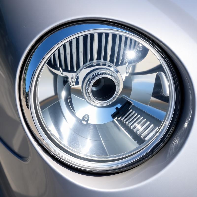 Crystal clear headlight after restoration